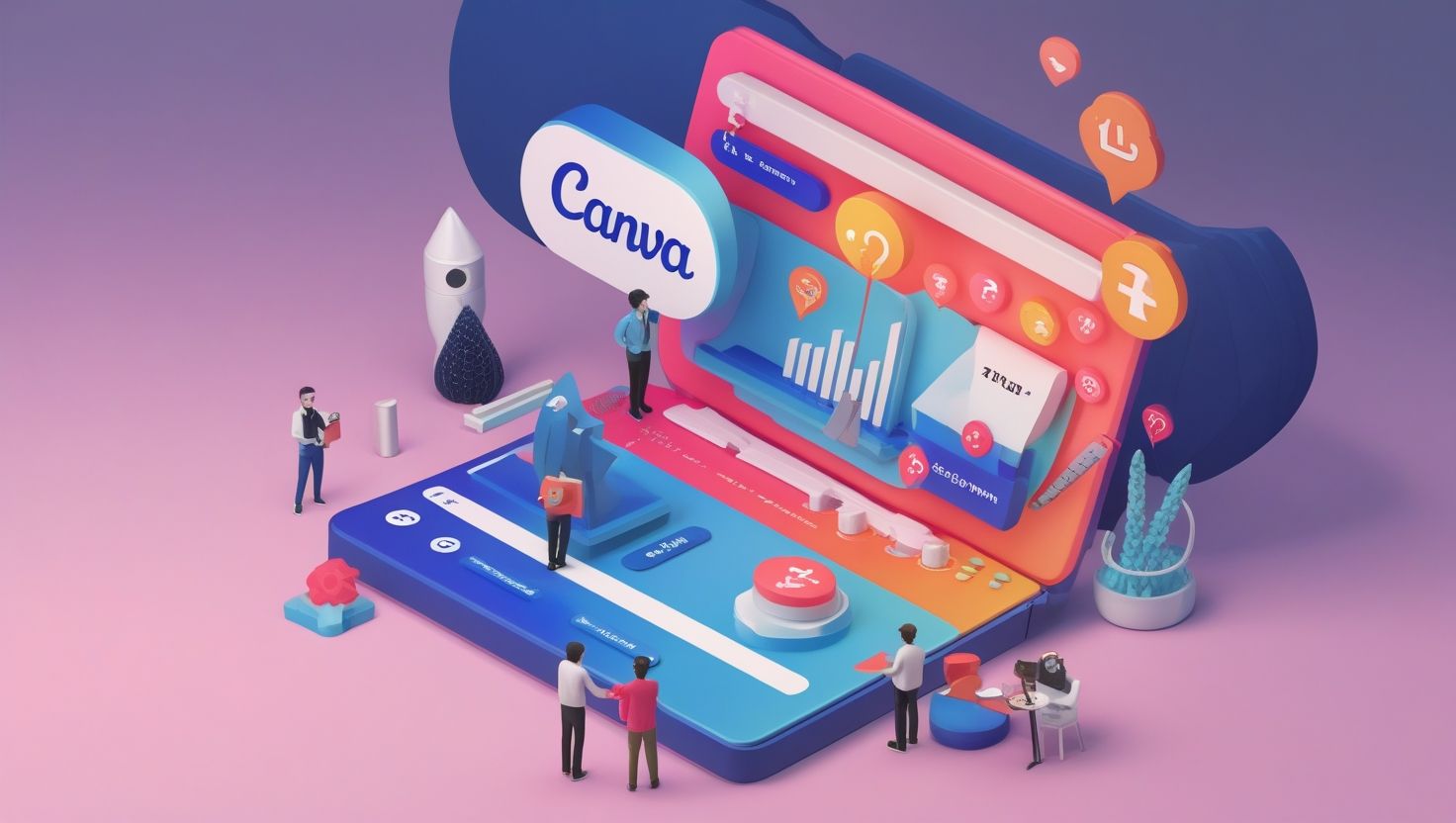 Дизайнерская платформа Canva цифровой интерфейс креативный процесс работа команды графический дизайн визуальный контент маркетинг бизнес аналитика данные инновации
